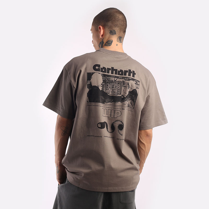 мужская коричневая футболка Carhartt WIP S/S Innovation Pocket T-Shirt I031770-teide - цена, описание, фото 4